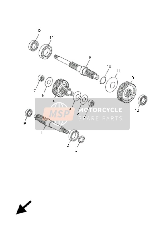 Yamaha YP125R X-MAX 2006 GETRIEBE für ein 2006 Yamaha YP125R X-MAX